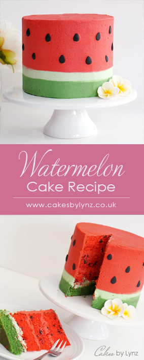 Watermelon cake tutorial