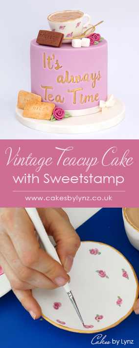 vintage teacup cake tutorial