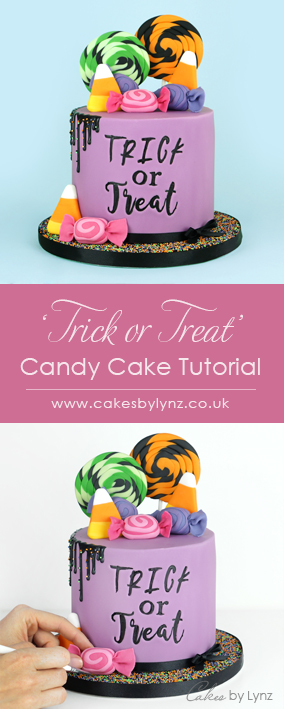 Trick or treat halloween cake