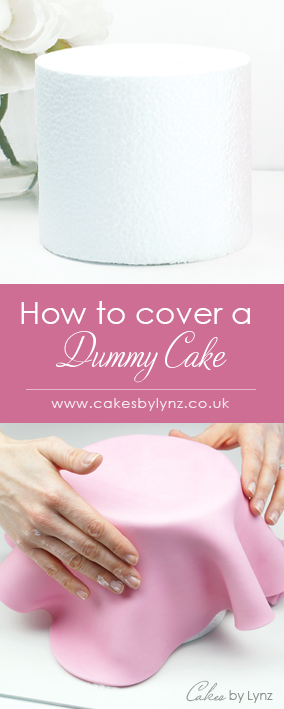 How to cover a dummy cake in fondant