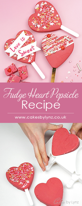 Fudge heart popsicle valentines lolly recipe