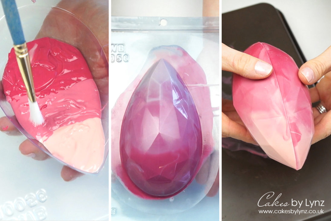 Geomertric ombre Easter egg tutorial