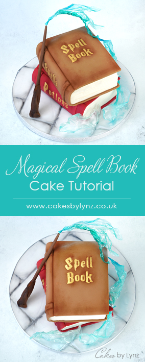 magical spell book Harry Potter cake