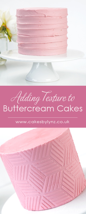 adding texture onto buttercream cakes 