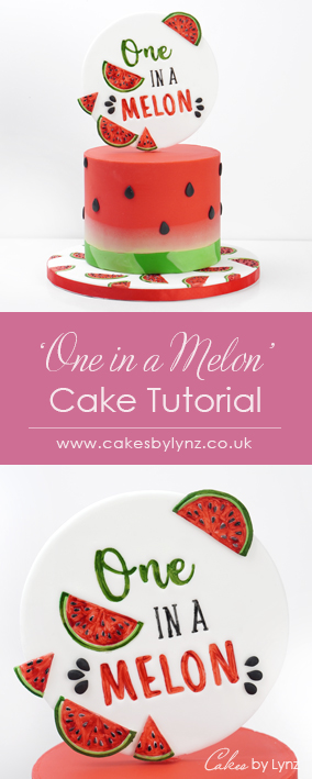 one in a melon cake decorating tutorial