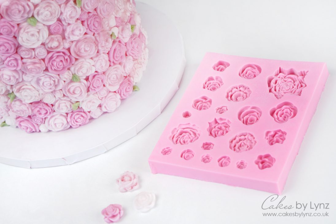Rose cake decorating mould