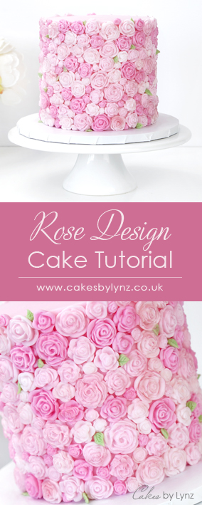 Rose design cake tutorial